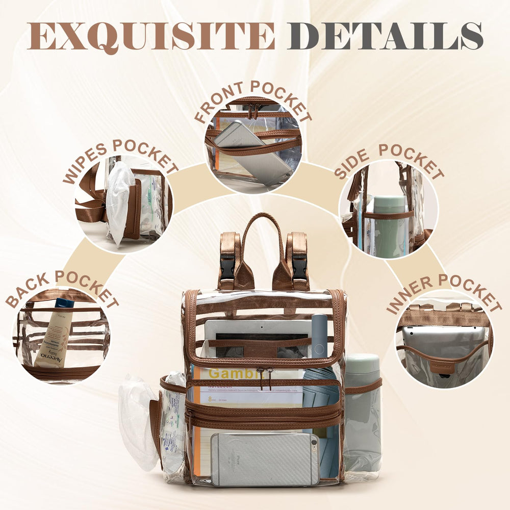 MOMINSIDE durable PVC material keeps contents protected during daily outings.