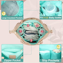 MOMINSIDE insulated bottle pocket keeps bottles at the right temperature on outings.