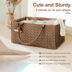 MOMINSIDE portable changing table caddy ideal for car trips.