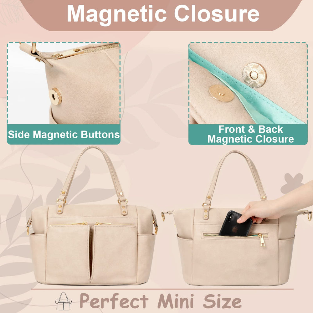MOMINSIDE removable adjustable shoulder strap offers comfortable crossbody wear.