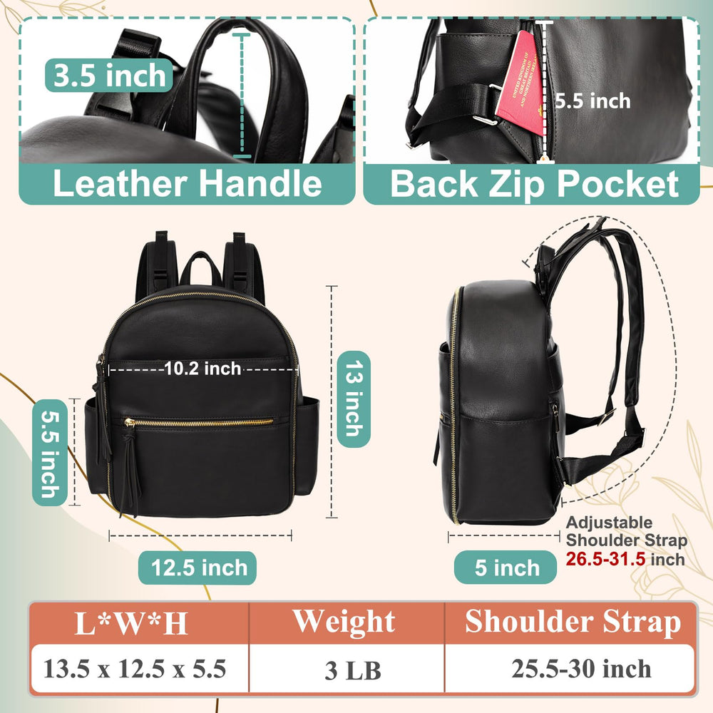 MOMINSIDE 11-pocket design, exterior and interior organization at a glance.