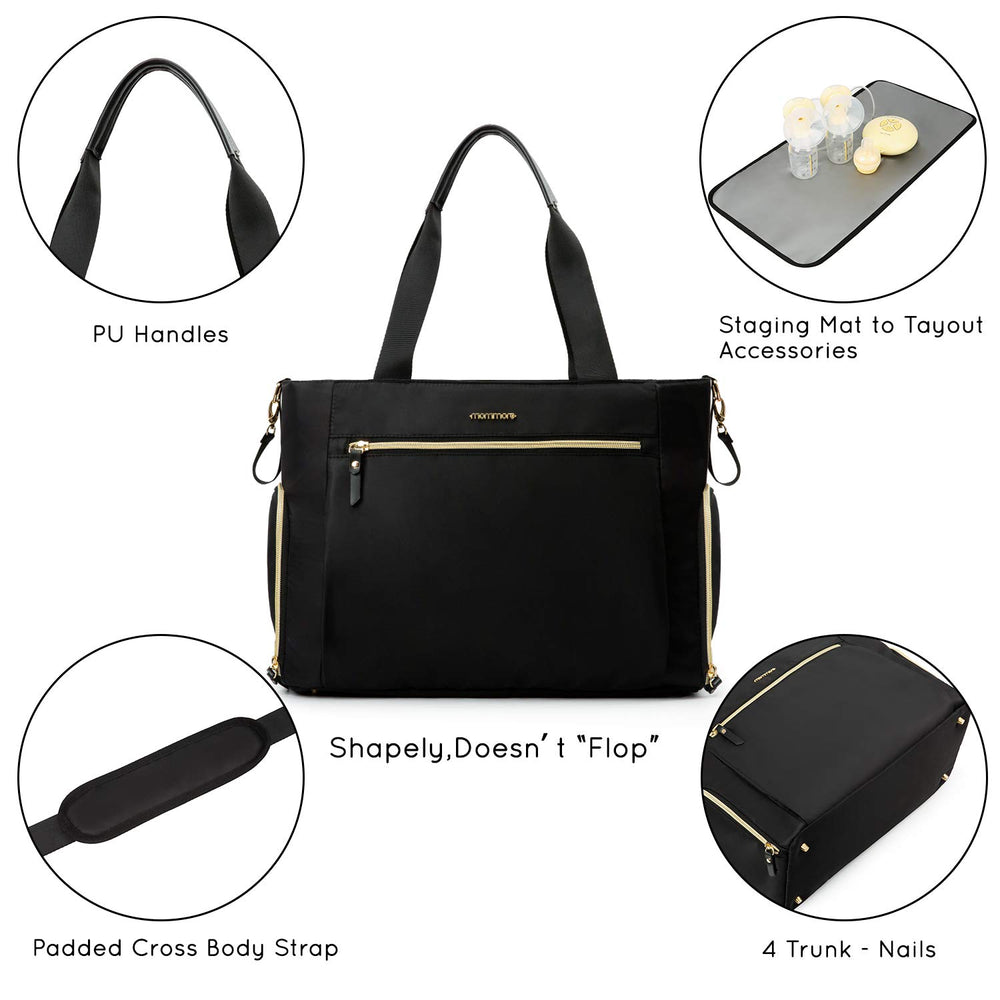 mommore 26L capacity diaper tote to organize baby essentials