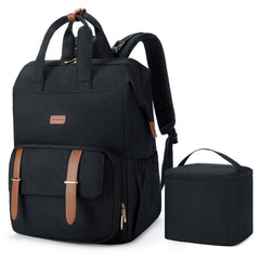 Mommore breast pump backpack front compartment for quick pump access