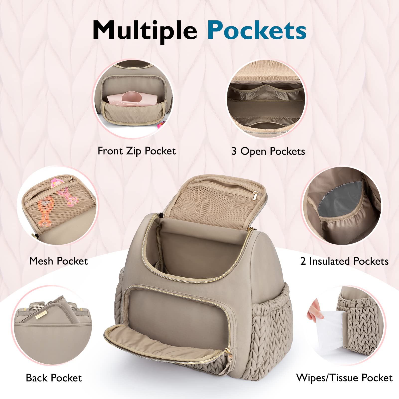 mommore changing pad included offers quick clean-ups on the go