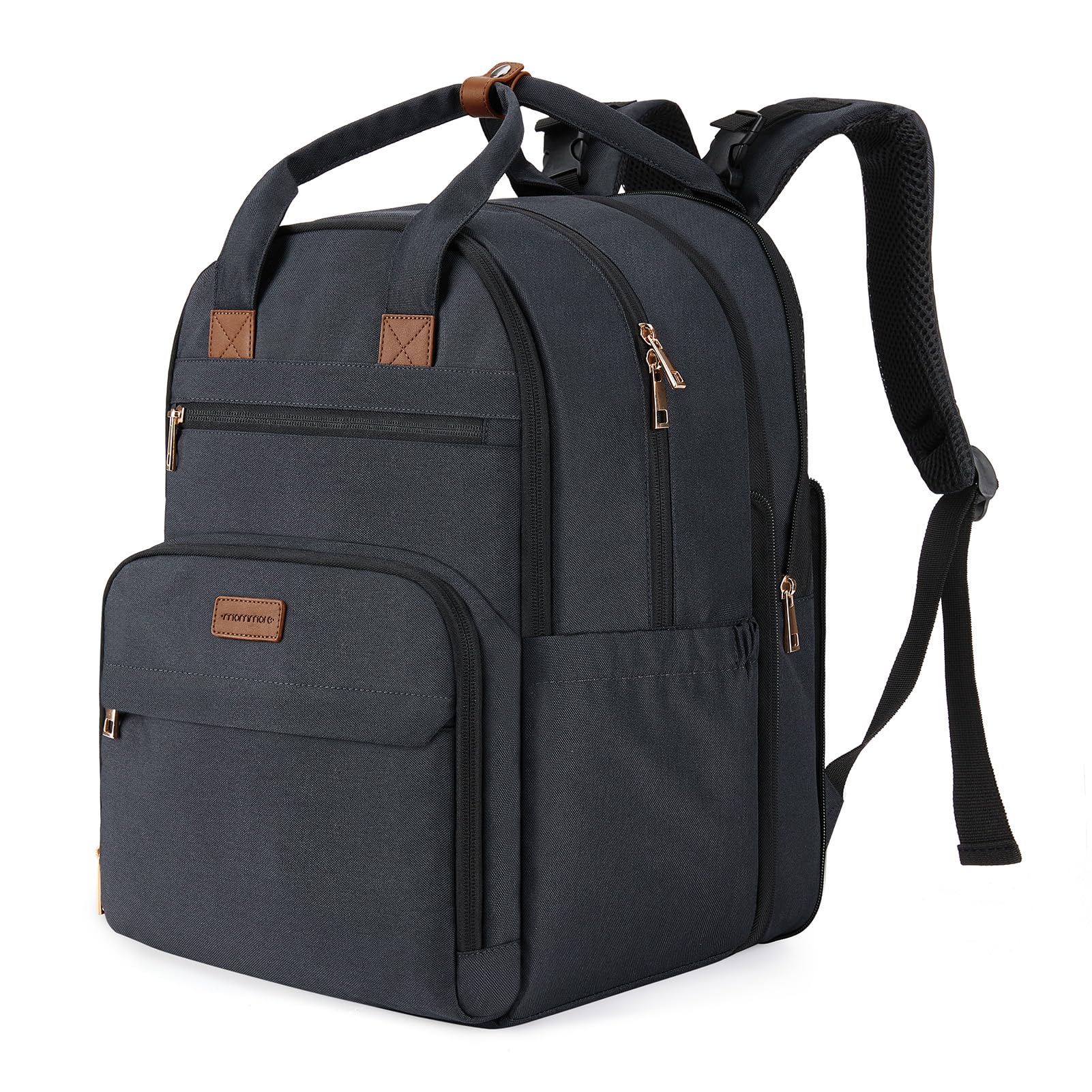 mommore diaper bag with large capacity for twins on the go