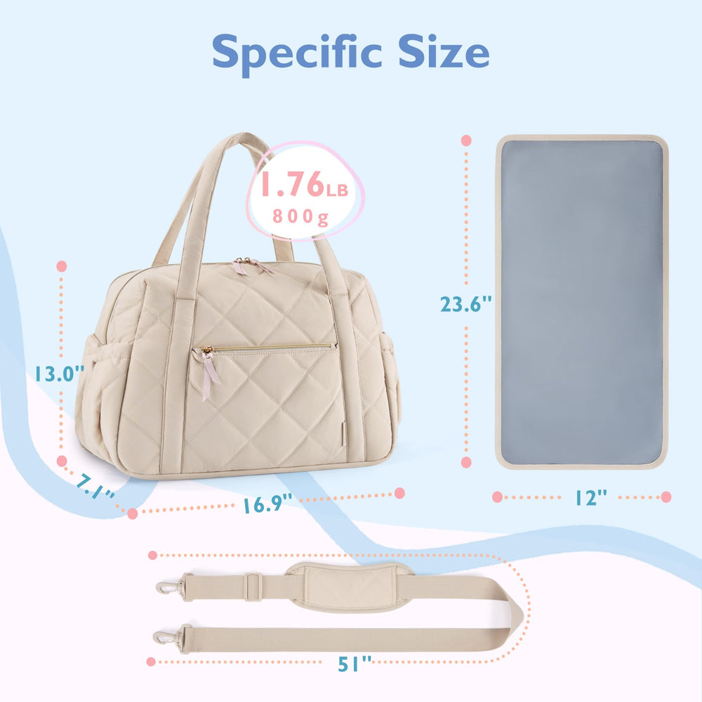 mommore Diaper Bag Tote made from water-resistant fabric for everyday use
