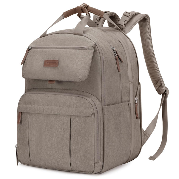 mommore expandable diaper backpack with 32L capacity for two kids' essentials.