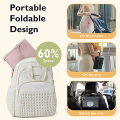 Mommore pad features a waterproof surface for easy cleaning after diaper changes.