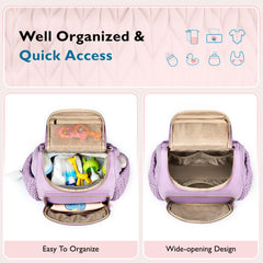 mommore diaper backpack with changing pad for quick cleanups during outings