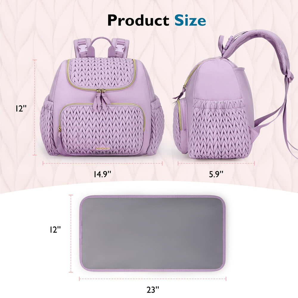 mommore diaper bag ergonomic shoulder straps distribute weight for comfort