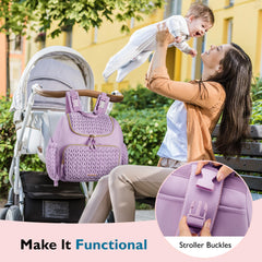 mommore diaper bag interior pockets show organized storage for baby essentials