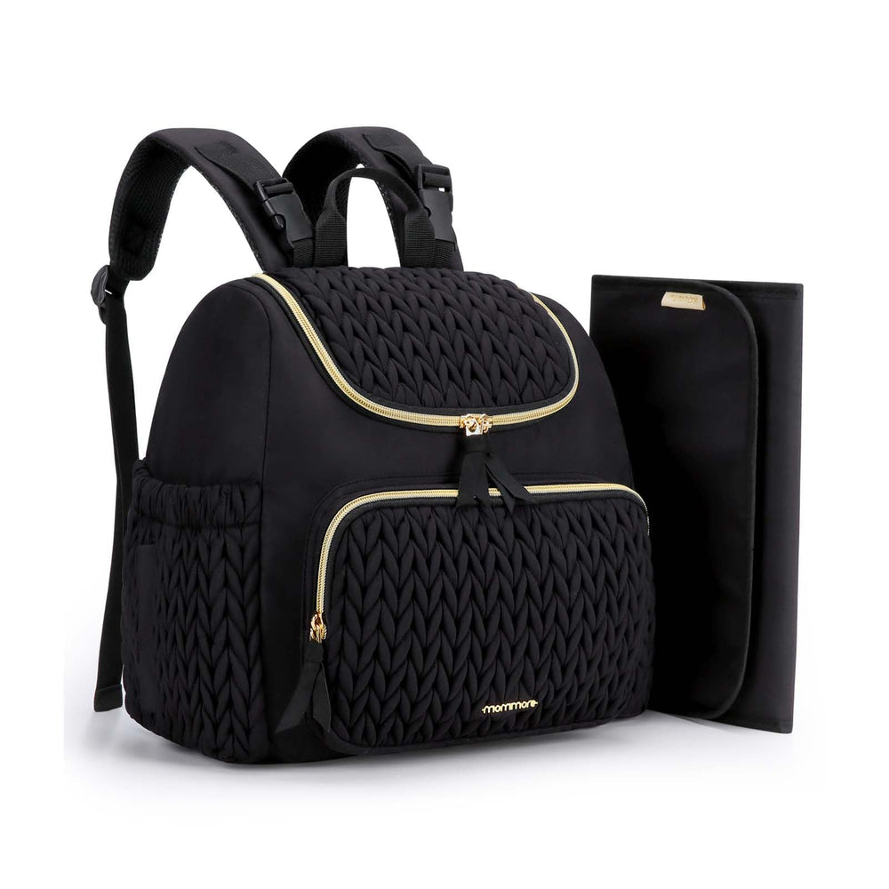 mommore small diaper bag front view showing compact daily-friendly design