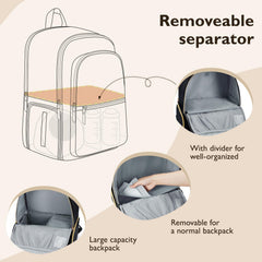 mommore stroller straps and luggage strap enable hands-free travel with baby