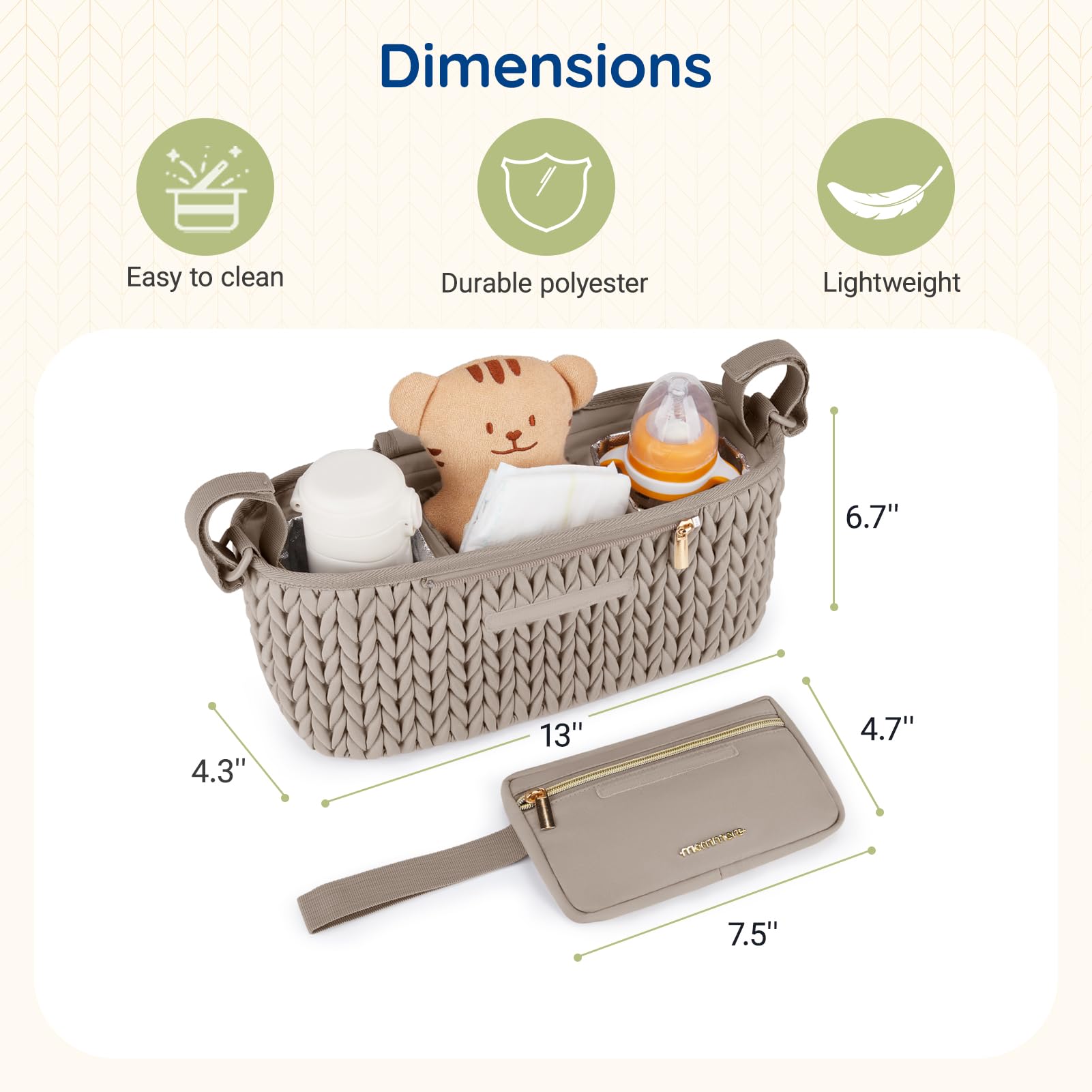 Mommore stroller organizer makes a thoughtful baby shower gift idea