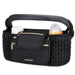 Mommore stroller organizer with large capacity keeping essentials organized on outings