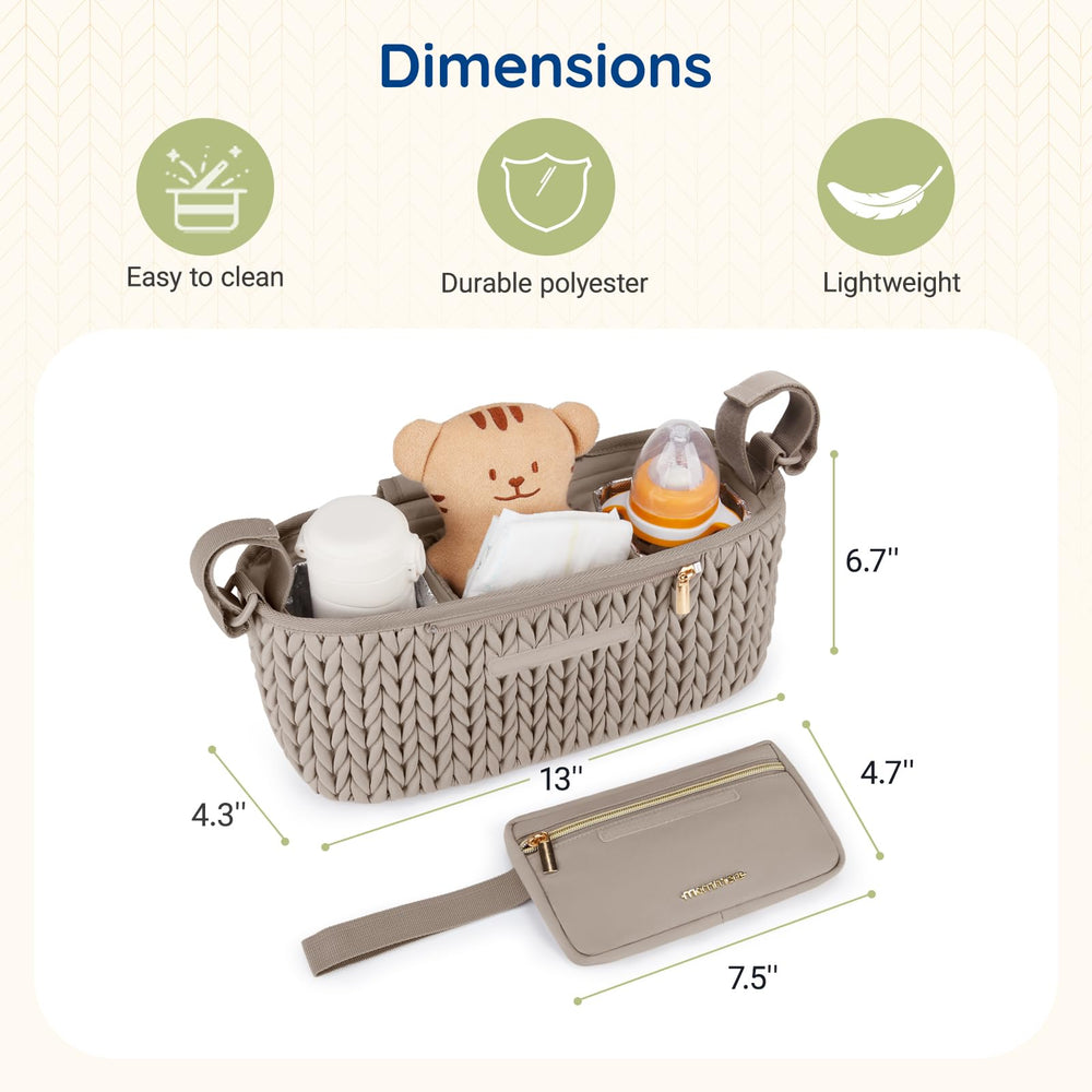mommore Pink Gift Idea: practical stroller organizer adds organized convenience for new parents.