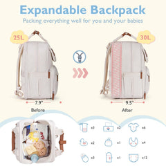 mommore water-resistant diaper bag ideal for daily outings and weather protection.