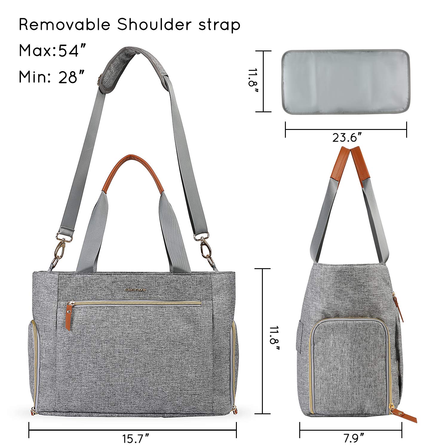 mommore water-resistant material protects belongings in any weather