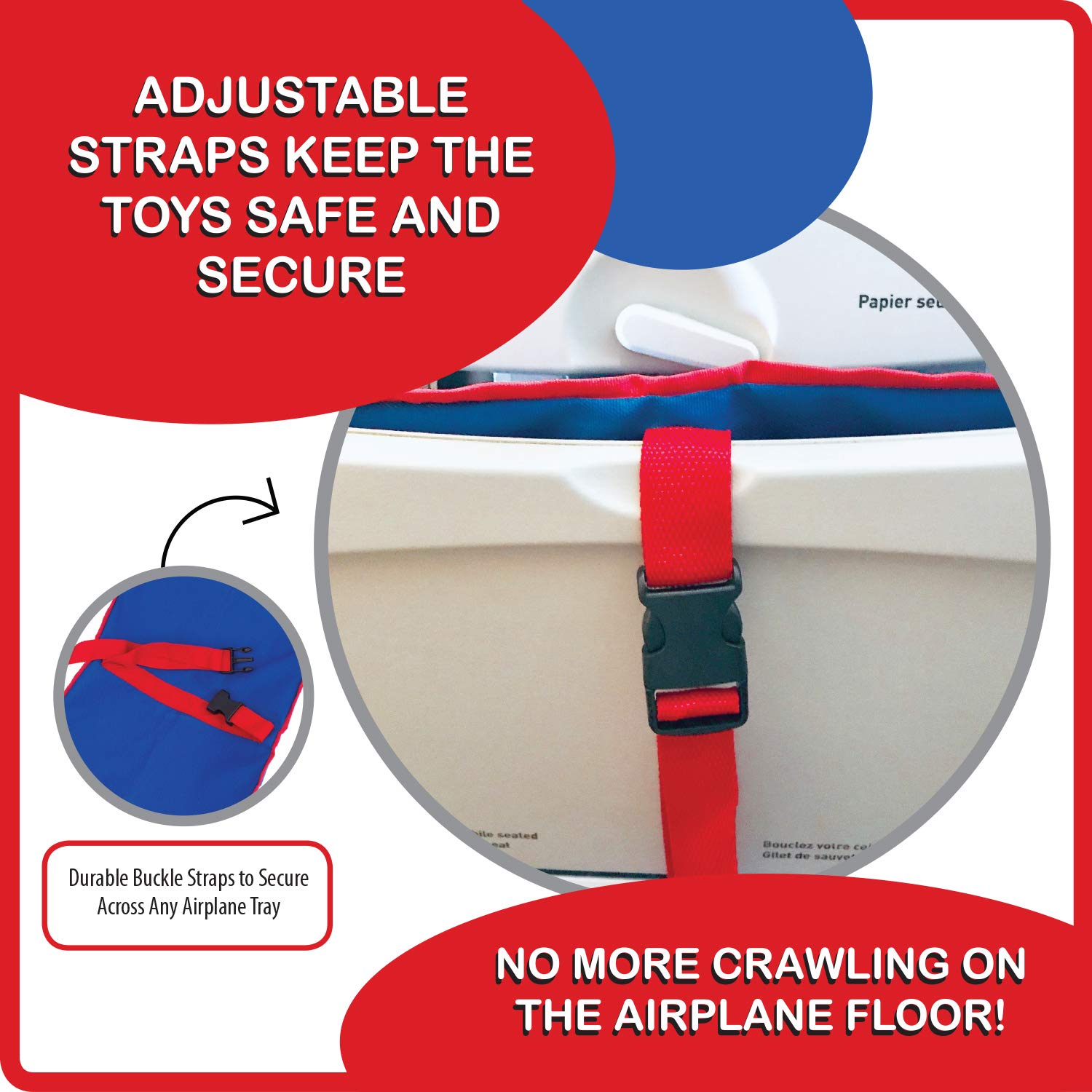 Compact folded design saves space in carry-ons