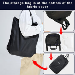 Mommyhug collapsible high chair folding design saves space for storage.