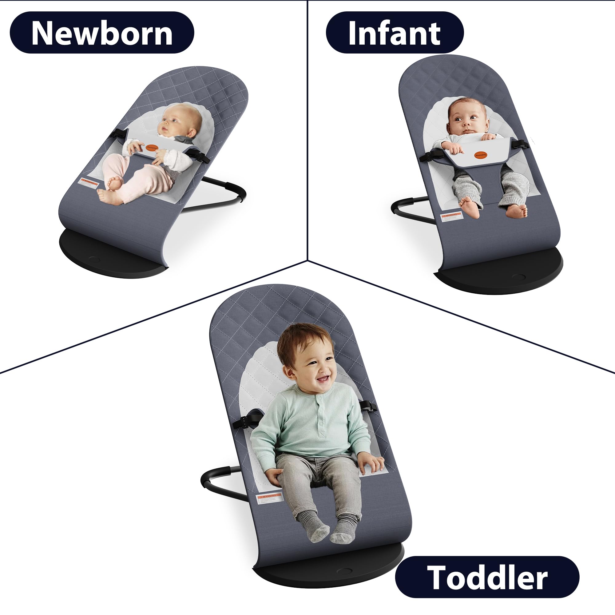 Mommyhug bouncer seat with three-point harness, secure infant seating.