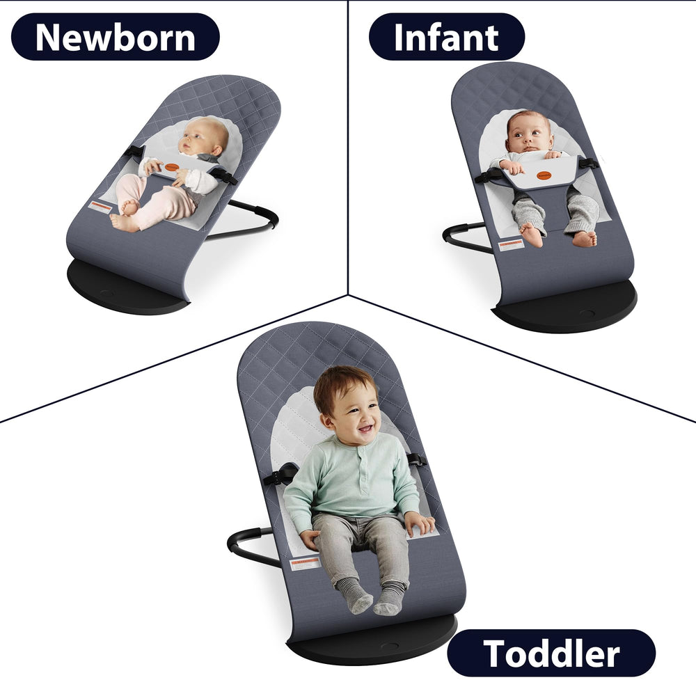 Mommyhug bouncer seat with three-point harness, secure infant seating.