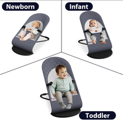 Mommyhug bouncer seat with three-point harness, secure infant seating.