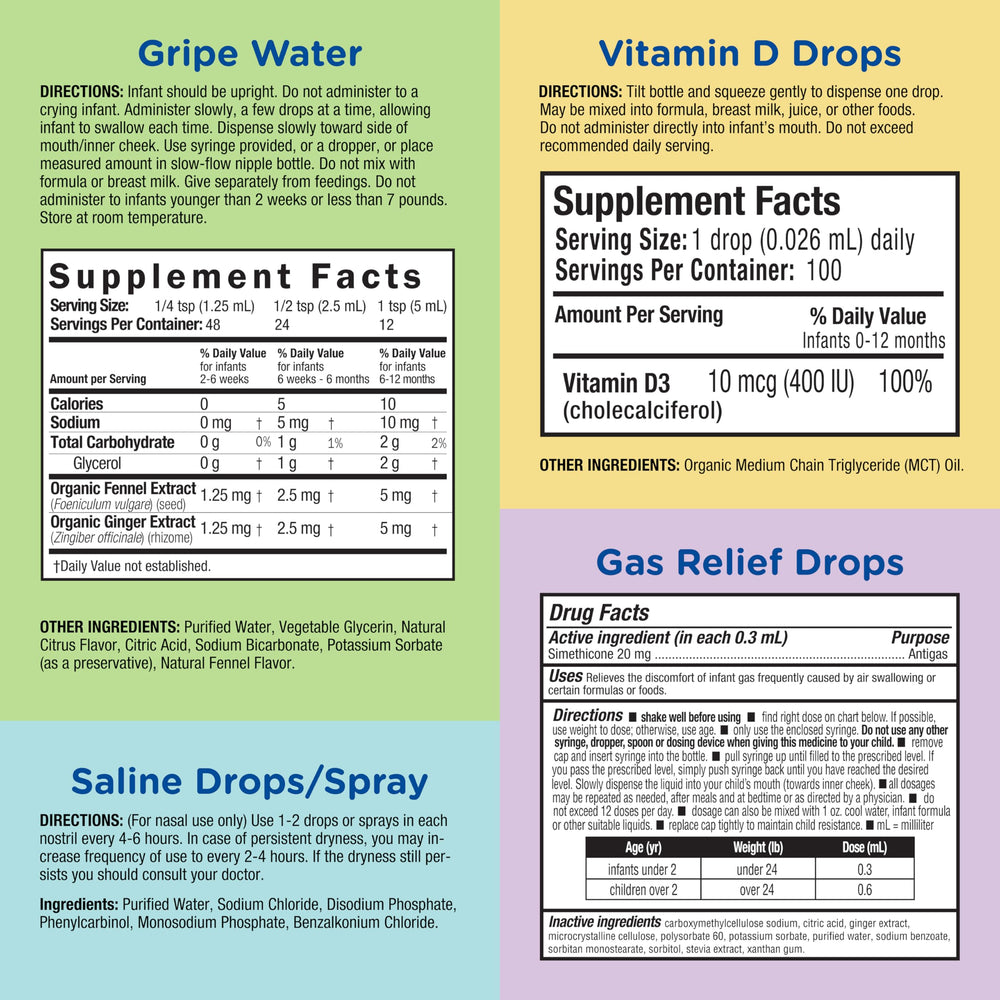 Mommy's Bliss Gas Relief Drops bottle with simethicone for quick gas relief