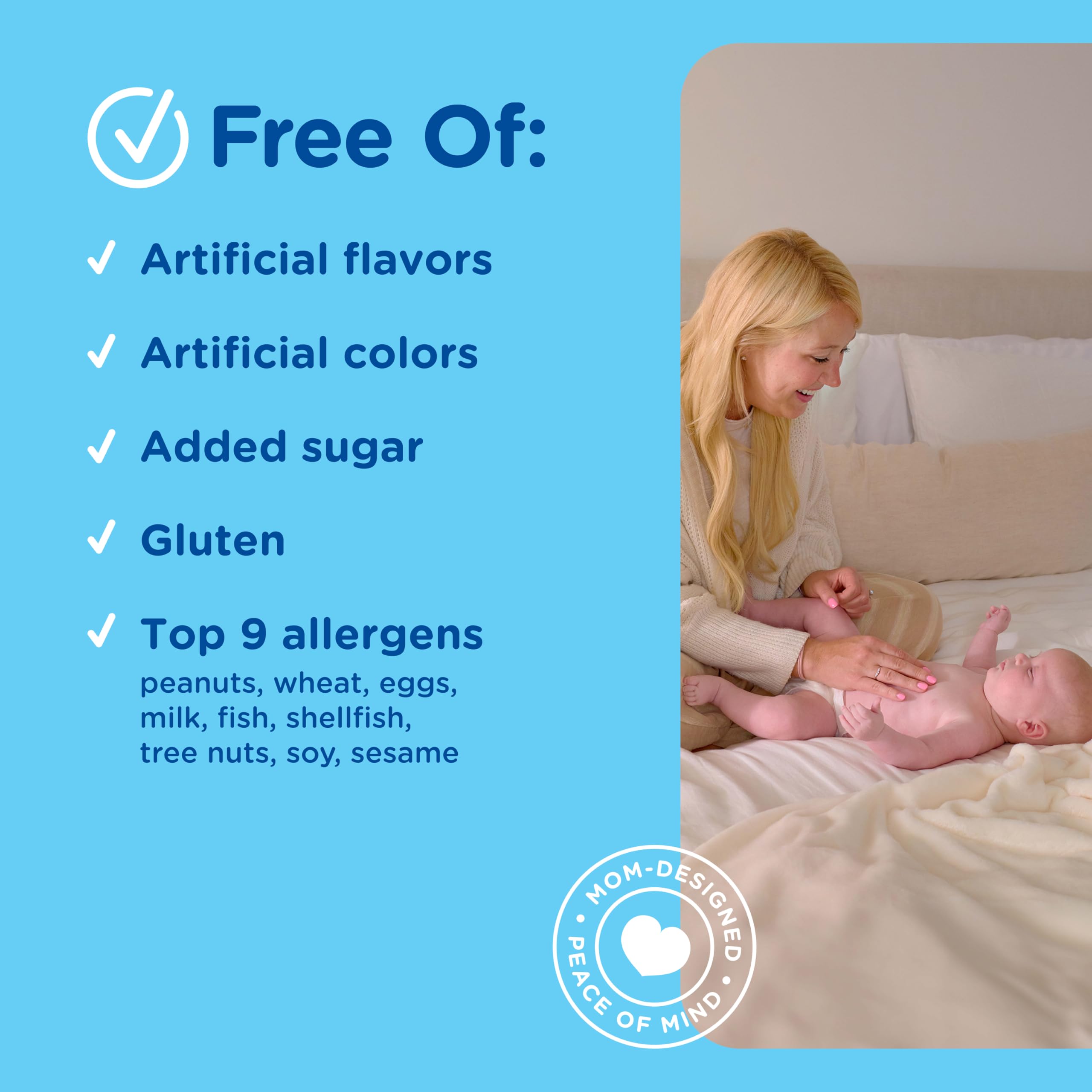 Mommy's Bliss Gas Relief Drops ginger flavored option after feeding