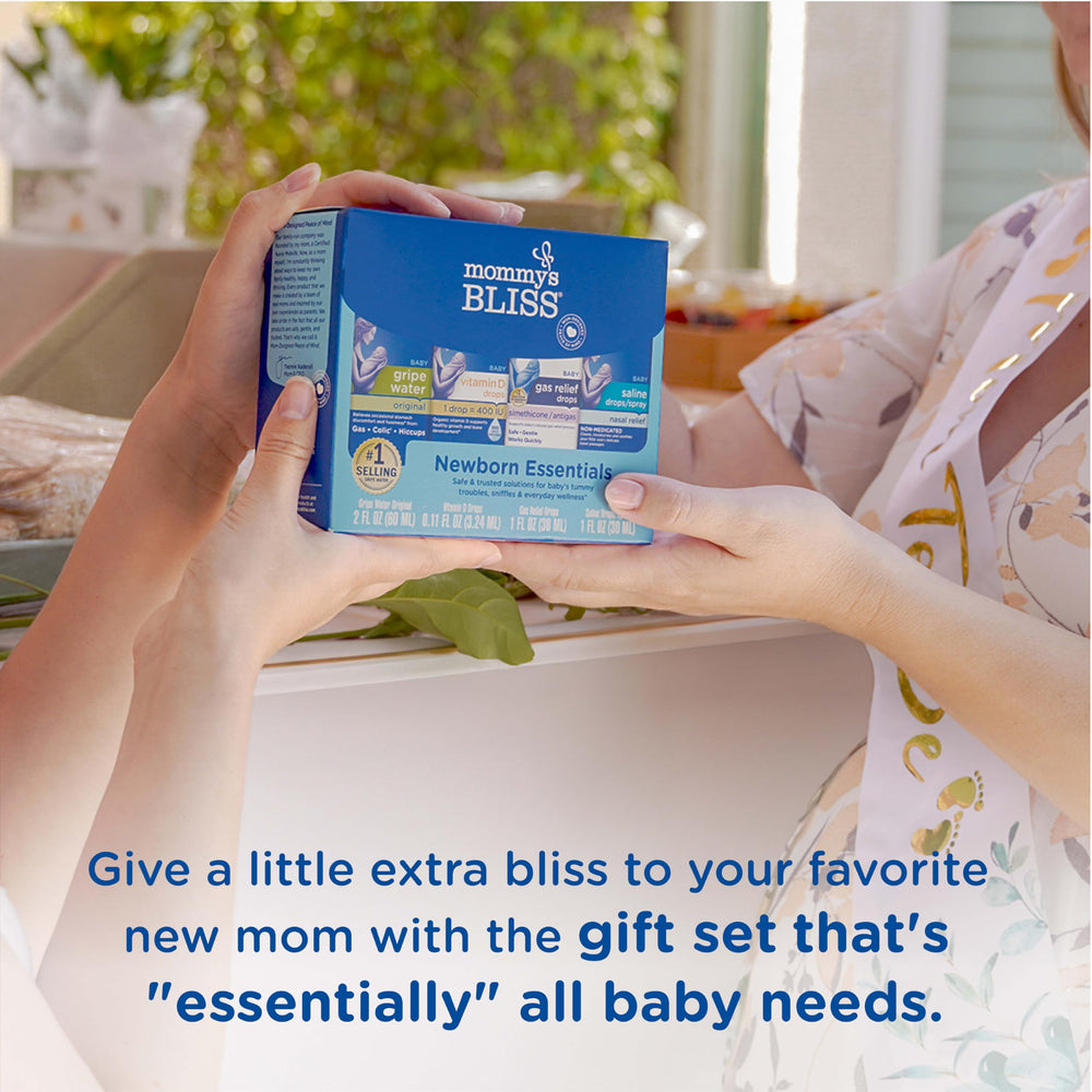 Mommy's Bliss Gripe Water bottle with organic ginger and fennel for soothing fussiness