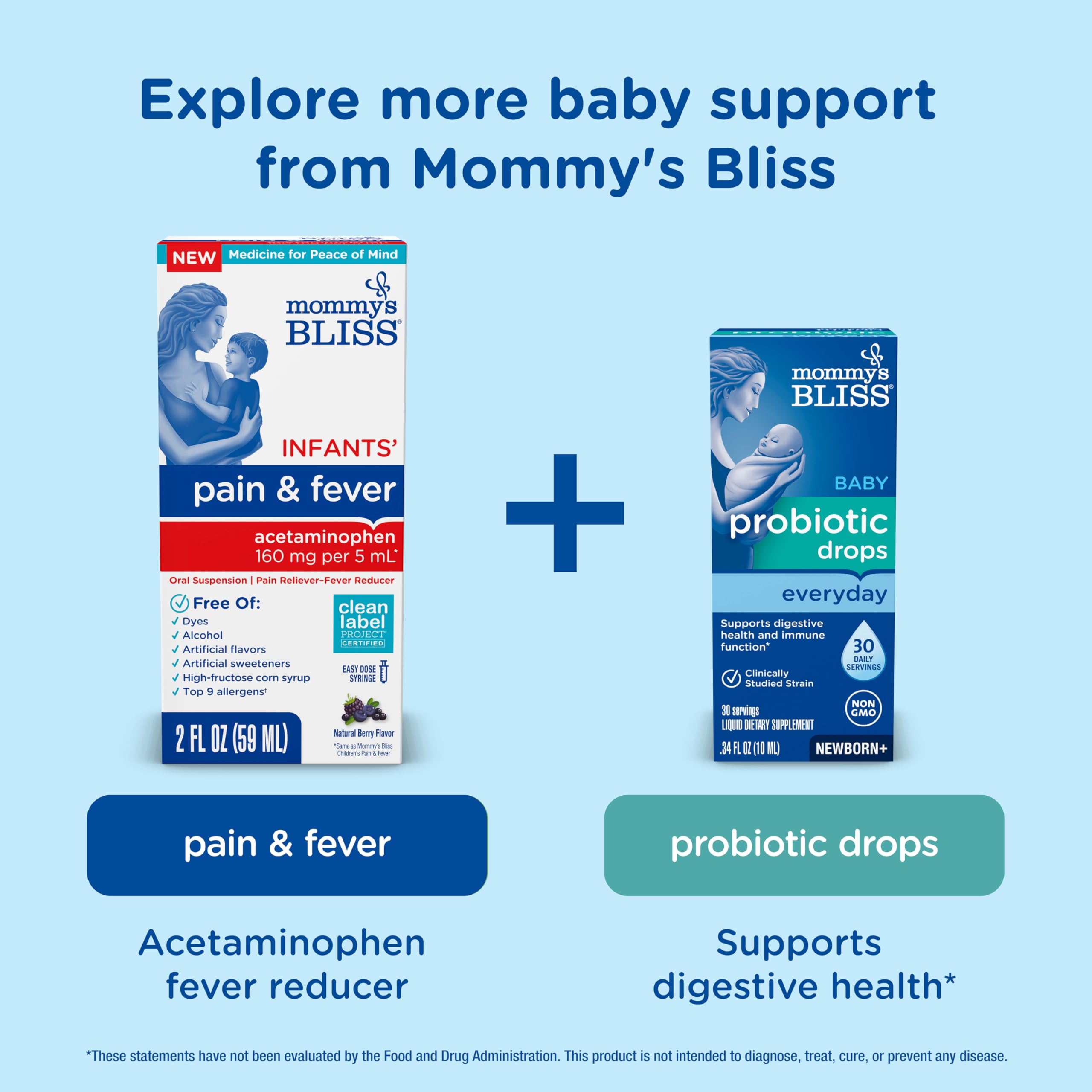 Mommy's Bliss Saline Drops spray for gentle nasal relief in delicate noses