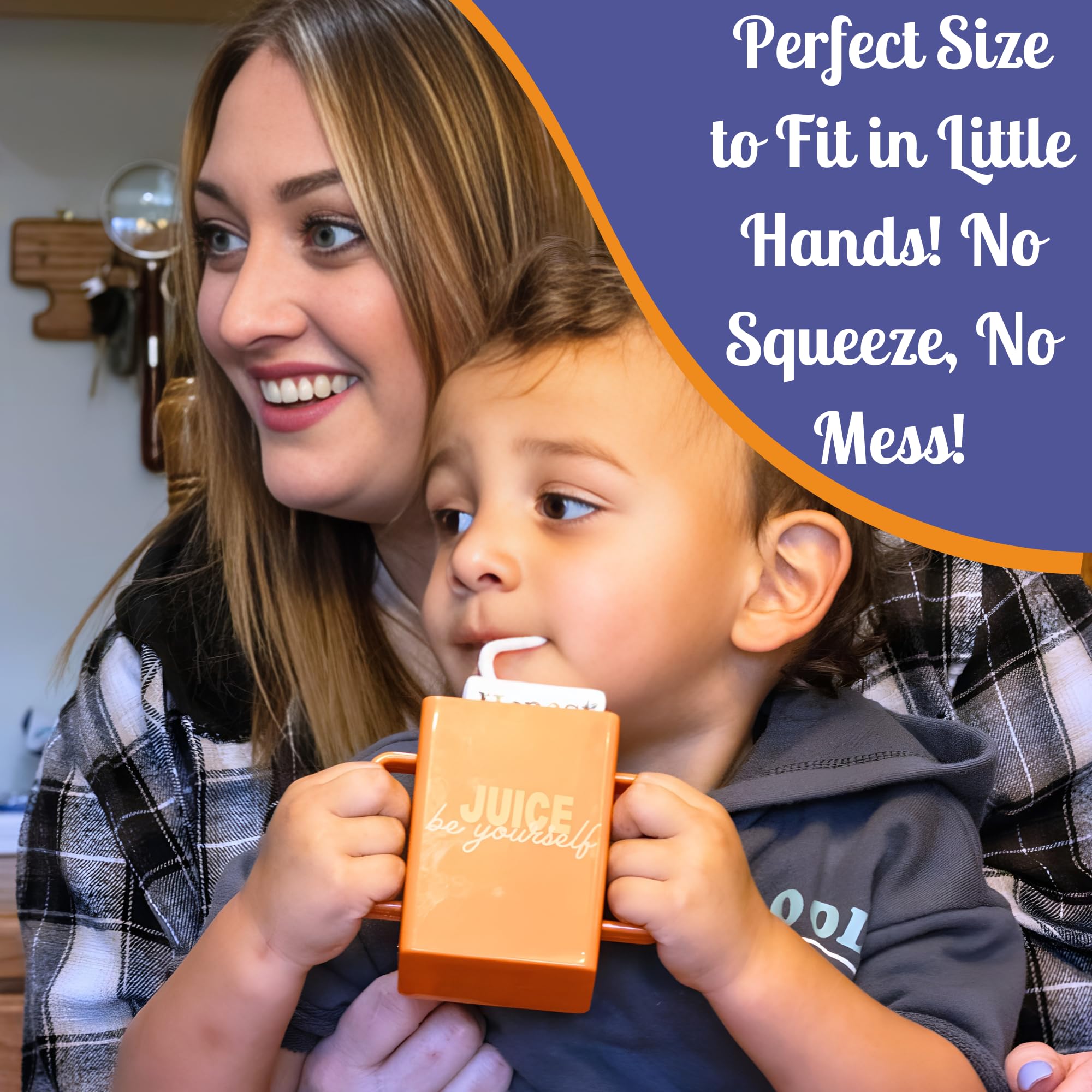 Mommys Helper Juice Pal fits both pouches and boxes for versatile use.