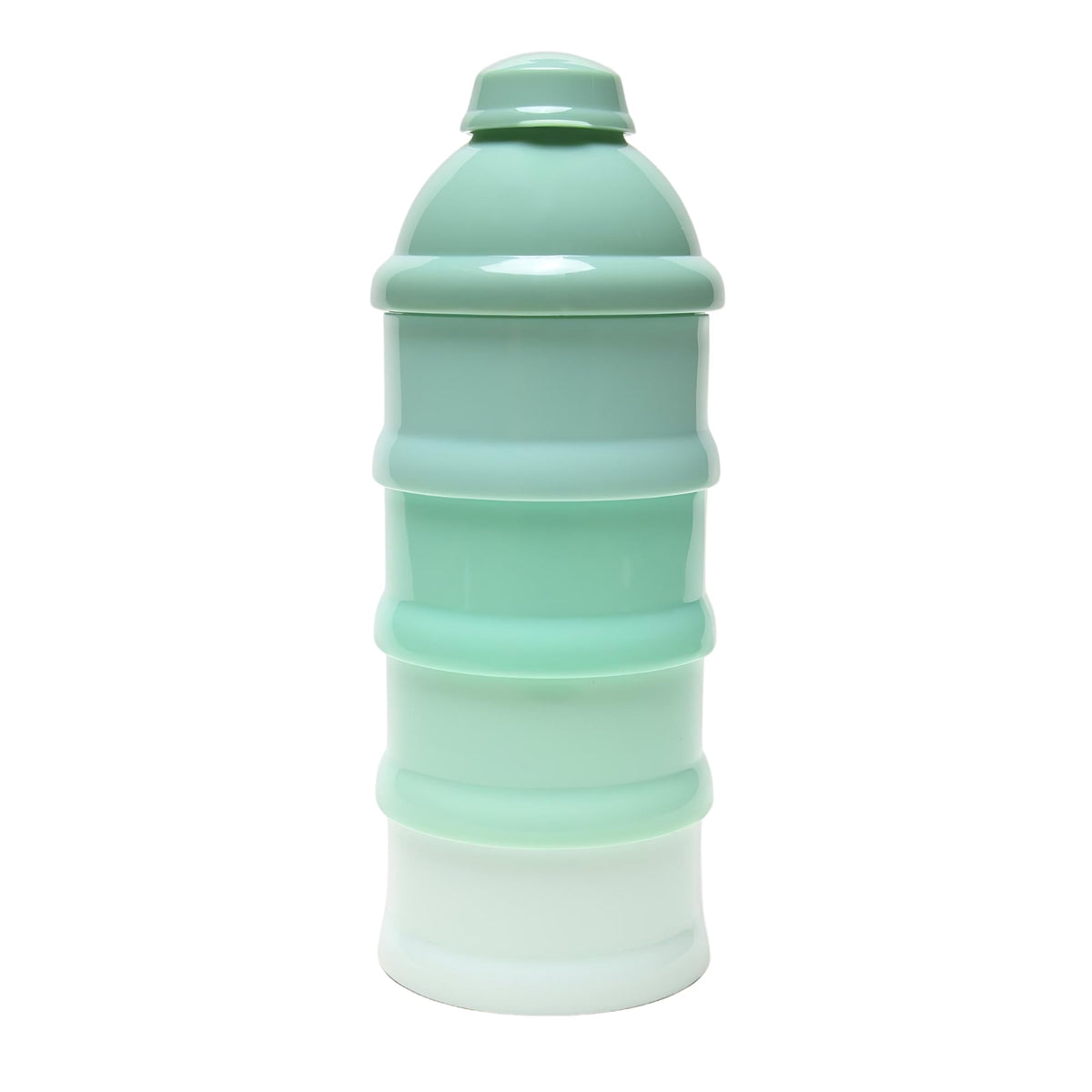 Mommy's Helper Pak N' Stak shows four stackable compartments for formula or snacks.