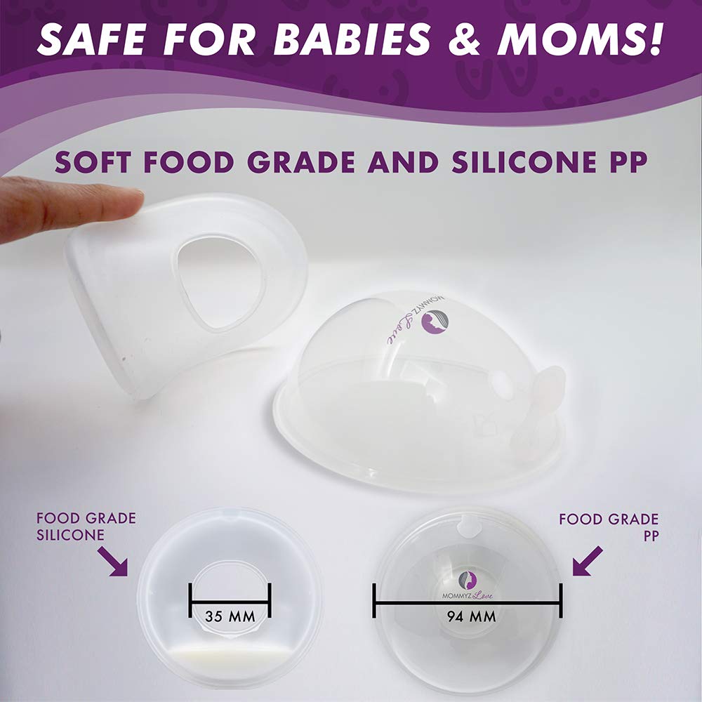 Mommyz Love BPA-free milk catchers for eco-friendly feeding gear