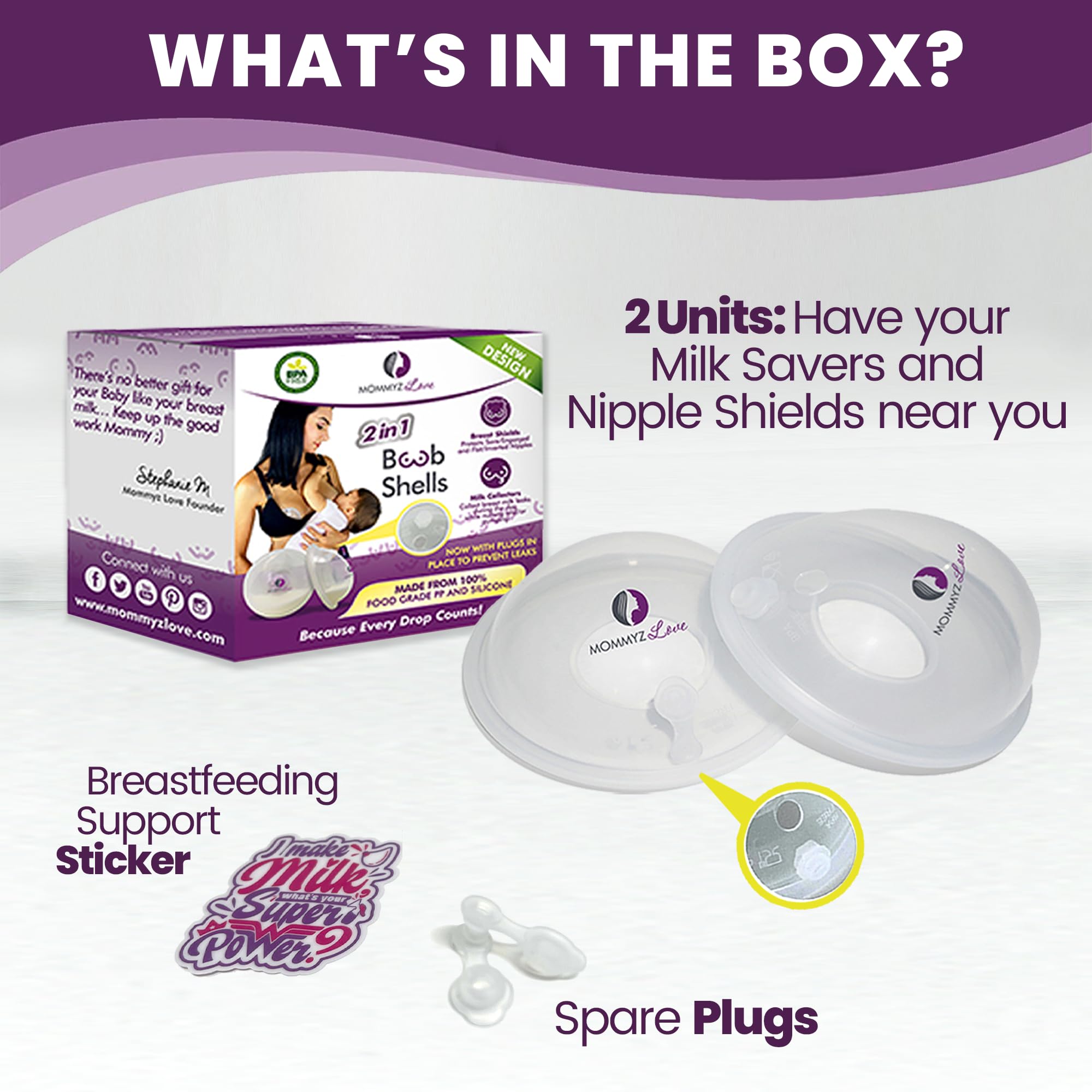 Mommyz Love milk catcher collects leaking milk for easy stash-building