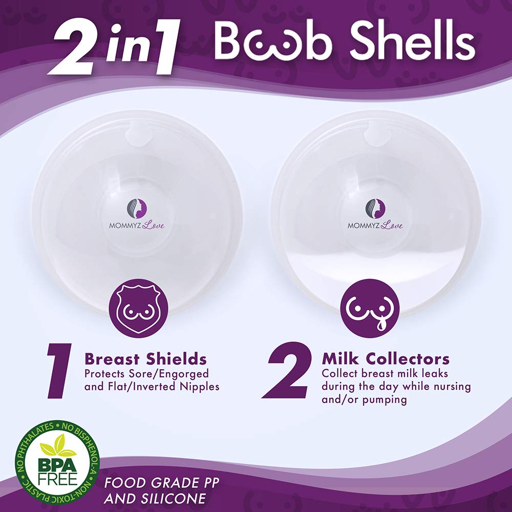 Mommyz Love soft silicone shells provide lightweight discreet coverage