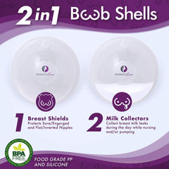 Mommyz Love soft silicone shells provide lightweight discreet coverage