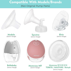 MompMuir 18mm flange insert for Medela supports a quieter pumping session.