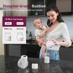 MOMPINKE S12 compact on-the-go pumping for busy moms.