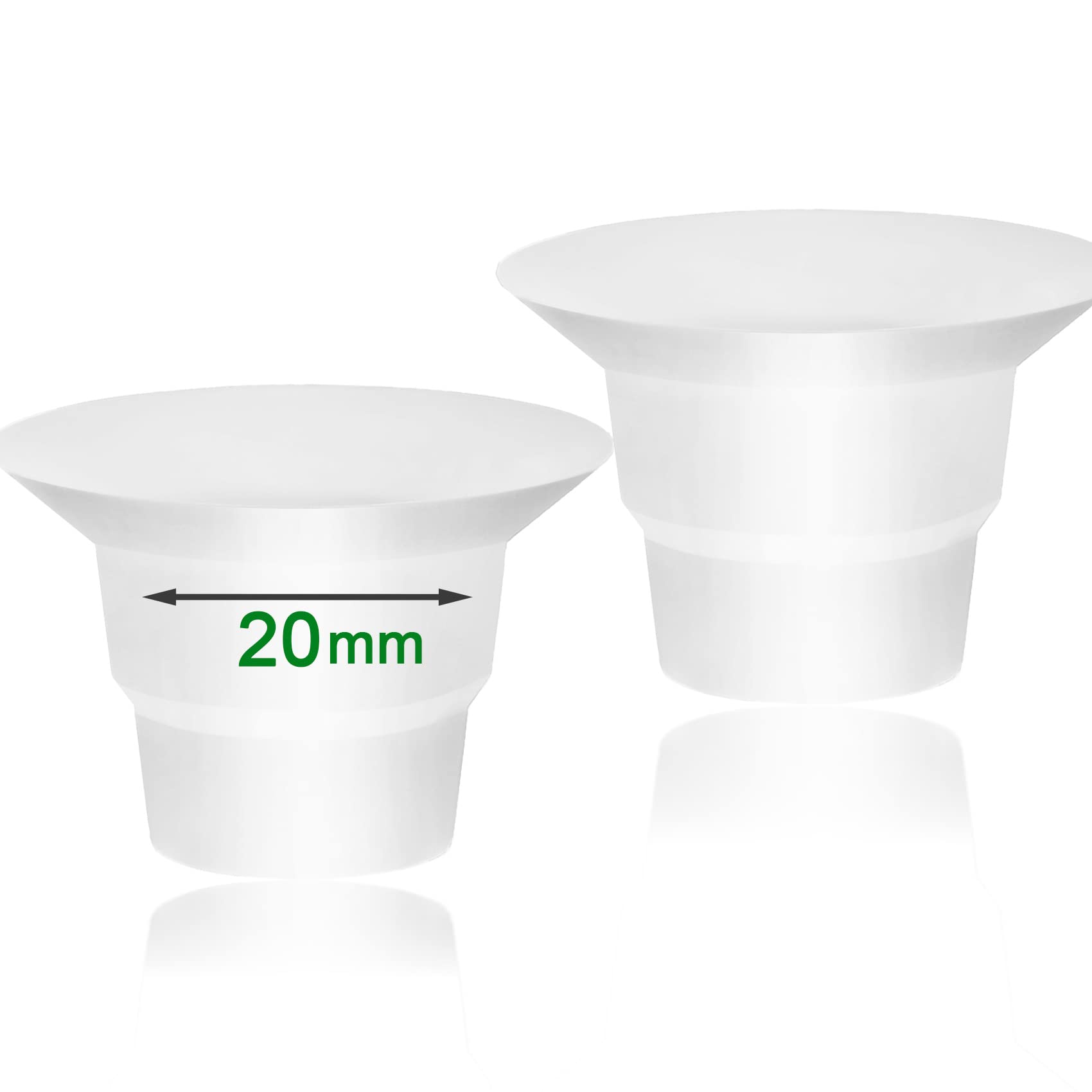 Mompmuir 20mm flange insert compatible with Elvie Stride for comfortable pumping