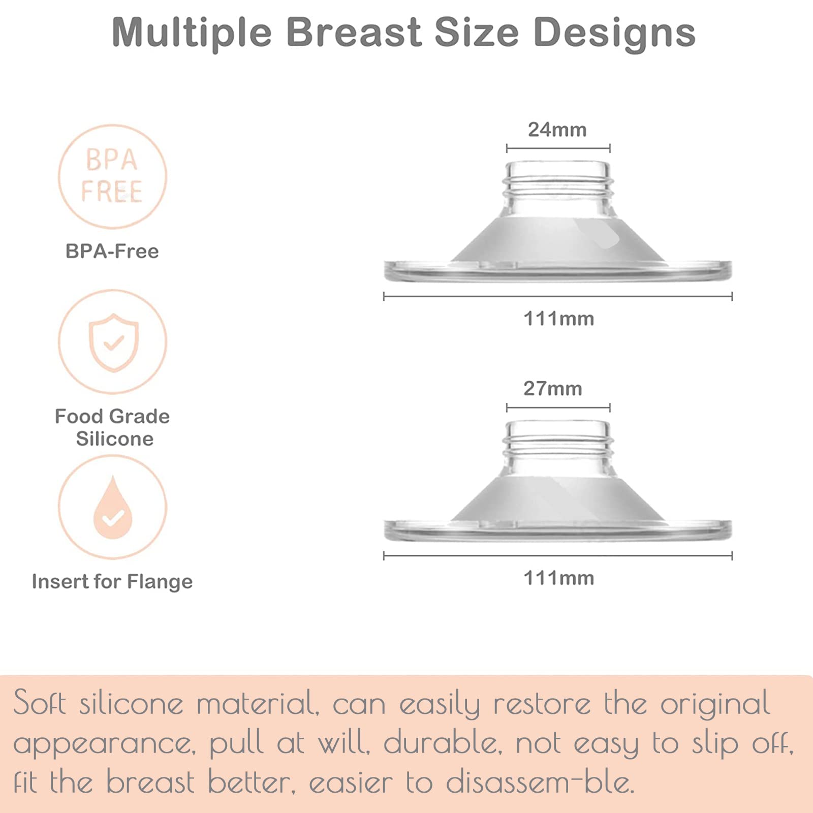 Mompmuir flange shields compatible with many wearable pump brands.