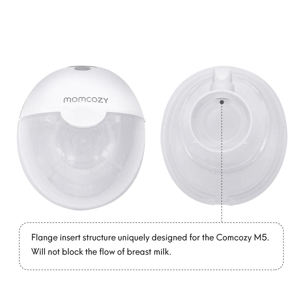 Mompmuir soft silicone flange insert, gentle on the nipple during pumping.