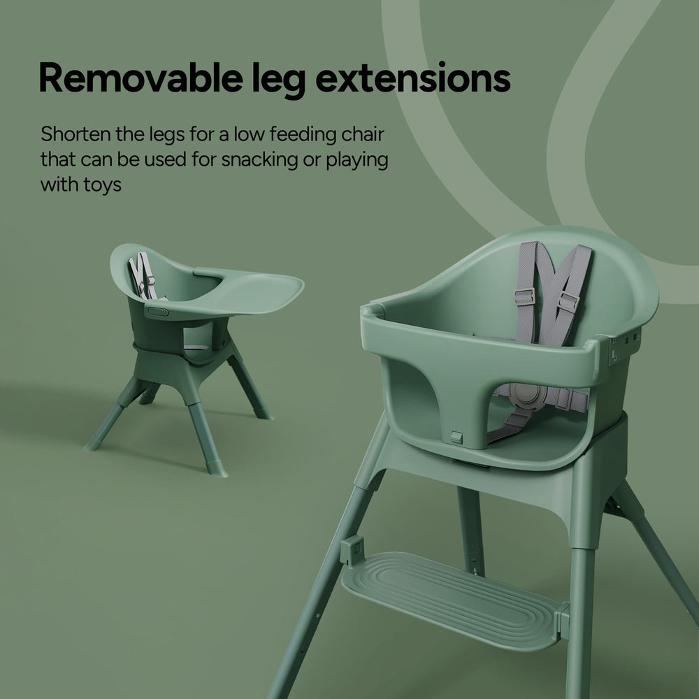 Mompush Olli crumb-proof silhouette helps keep mealtime tidy.