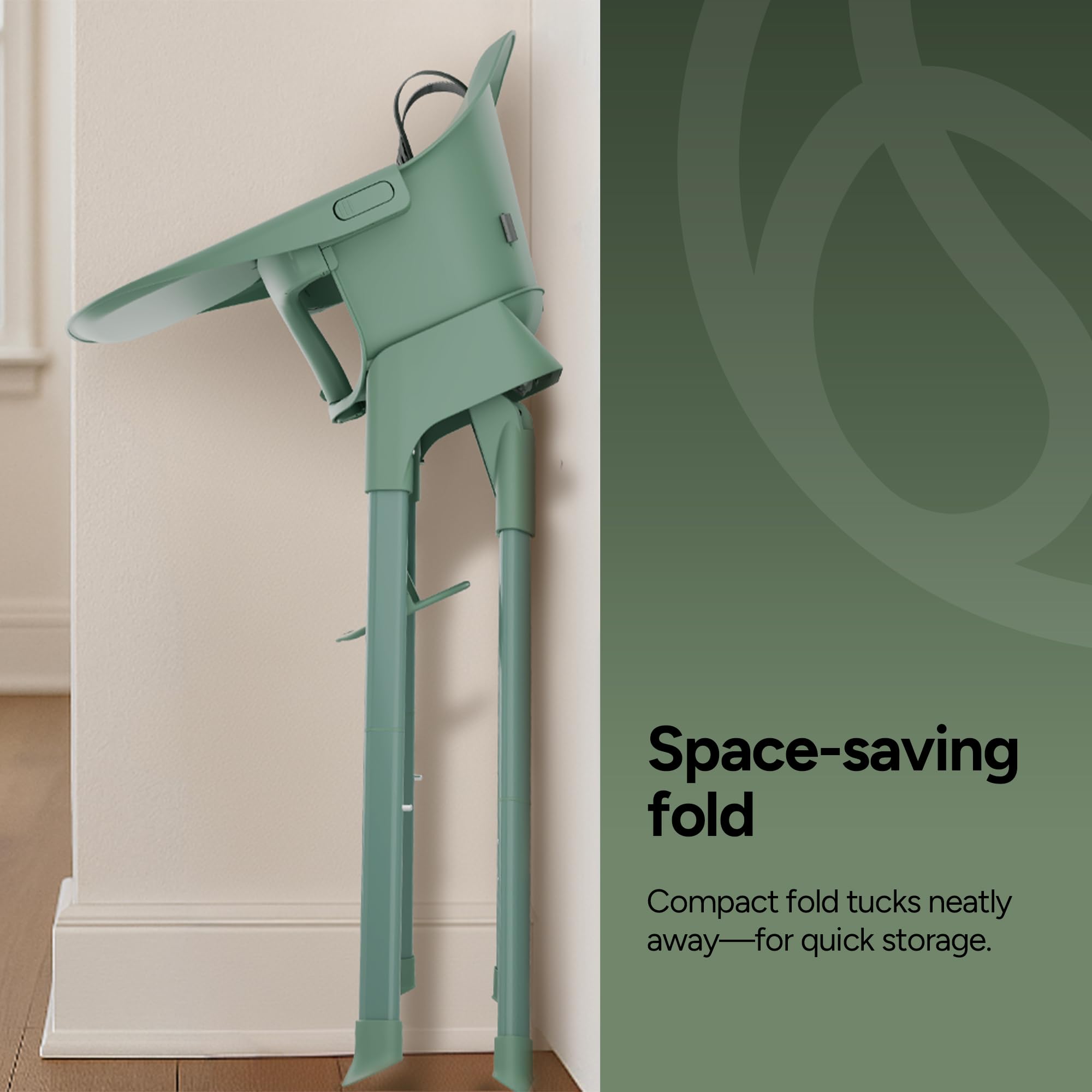 Mompush Olli travel-fold compact design for simple storage.