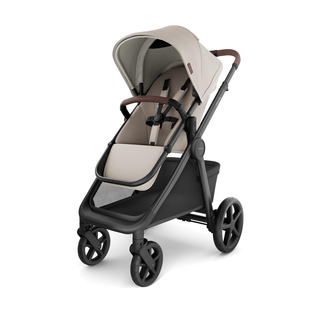 Mompush Ultimate 3 with all-terrain tires for smooth rides across sidewalks and trails