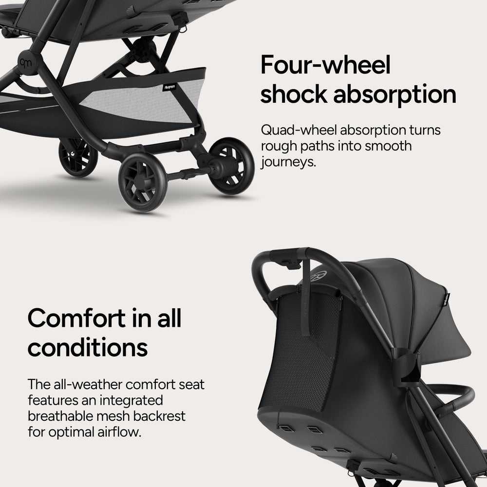 Mompush Velo Detachable Bumper Bar enhances safety and interaction.