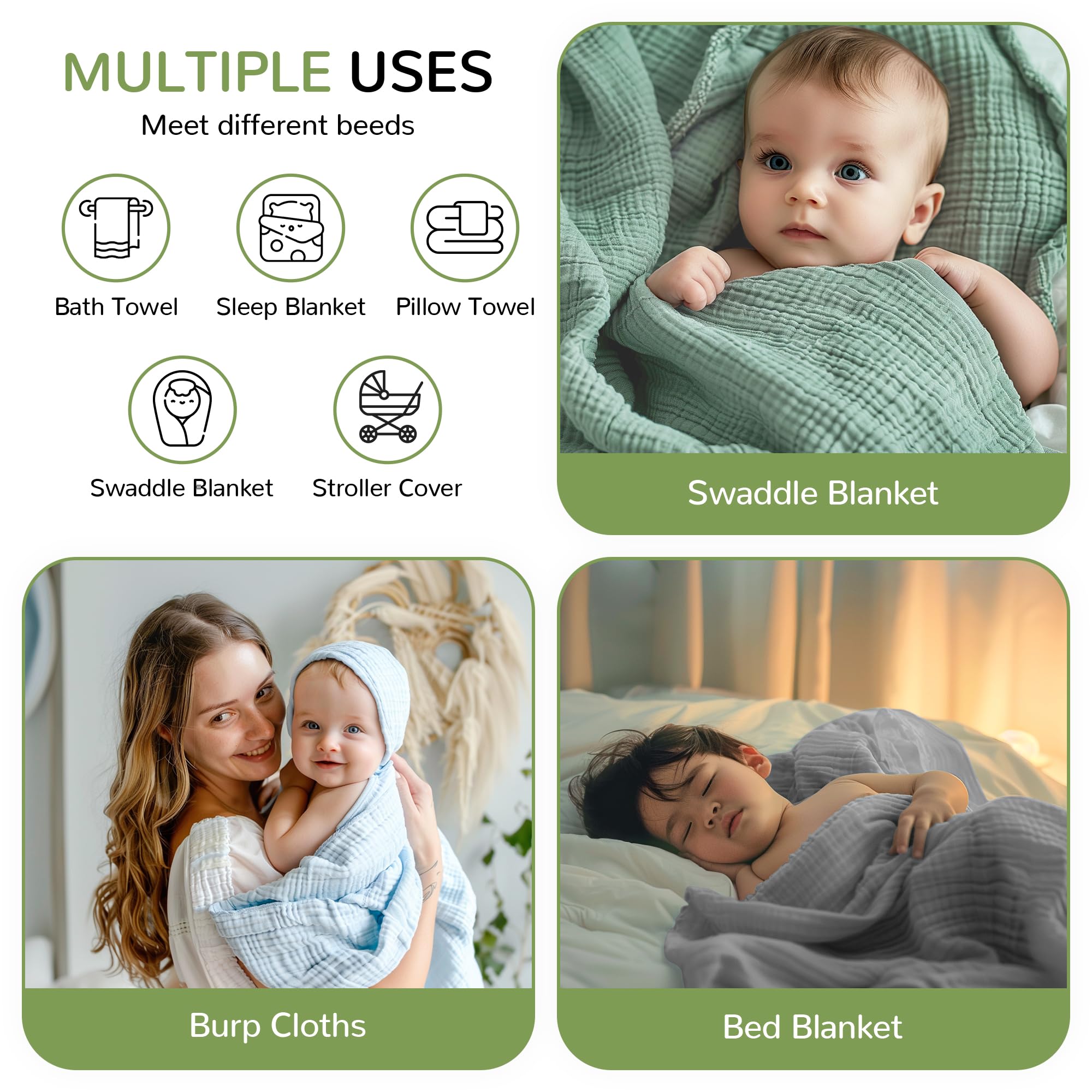 Momsnug baby towel gift set showcased for newborn gift ideas.
