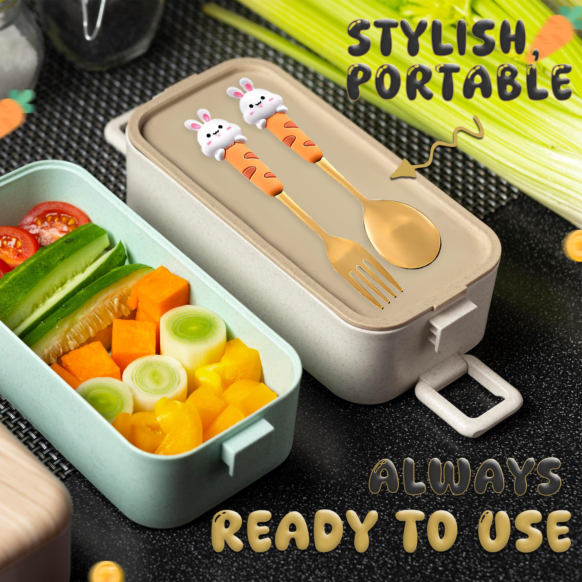 Mom'so cool decorative handles closeup with kawaii outfits spark dining joy.