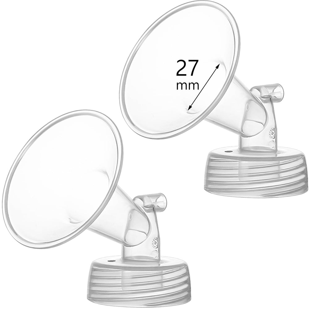 Momstouch 27mm flange close-up for Spectra S1/S2 shows comfortable wide-mouth design.