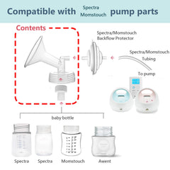 Momstouch wide-mouth flange with Spectra bottle versatility